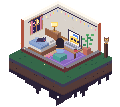 In the middle of the night, someone sits on a cushion in their bedroom at a laptop, the moon in the window, and on the screen Poppy is typing an answer: a gold speech bubble with three dots.